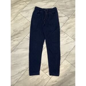 Raw Yarn Industries Jogger Pants Navy Classic Retro Style Adult Size Medium